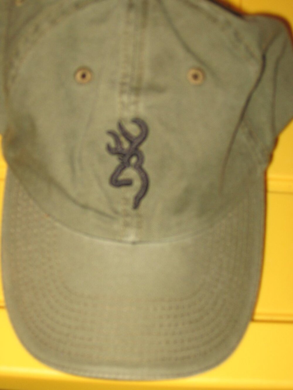 Browning Ballcap OD Green w/ Black Symbol & Lettering One size Adjustable
